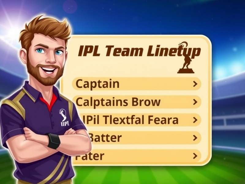 Fantasy Cricket Master player showing a winning IPL team lineup with captain selection