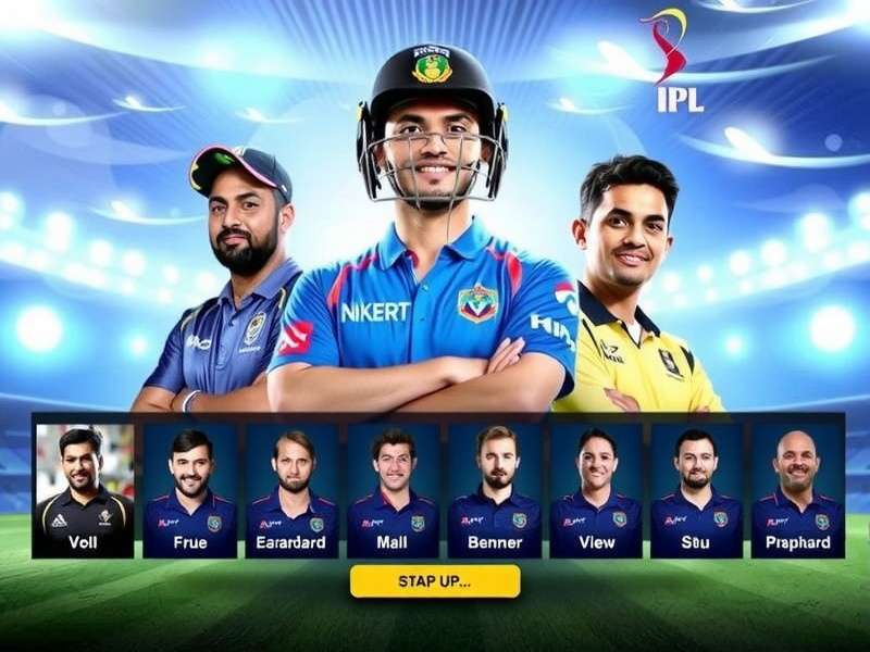 Fantasy Cricket Master game banner showing IPL players and virtual team interface